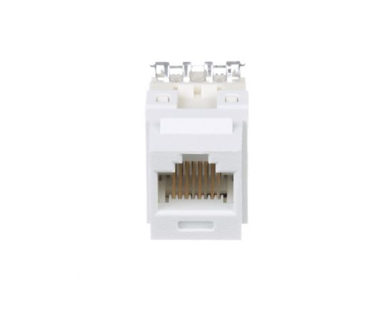 Cat 6 Keystone Punchdown Jack Module, White