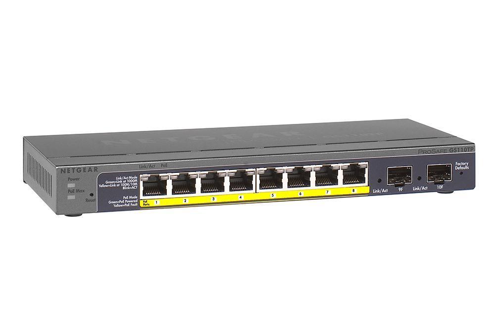 8-port PoE Smart Switch w/2 fiber ports (Discontinued)