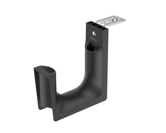 Nylon 6.6 Ceiling Mount 4 in. J-Hook With (1) ea. 3/16, 1/4 and 3/8 in. Mounting Hole