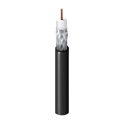 1695A CMP/Plenum Rated RG6 6G-SDI/UHDTV Coaxial Video Cable 18AWG - Black