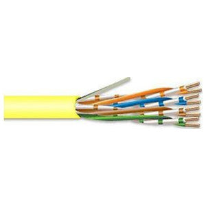 Copper Cable, 4 Pair, 23 AWG Category 6 CMP Yellow 1,000 FT
