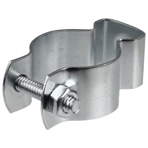 Size 1 Zinc Plated Steel (18 ga.) Conduit Hanger With Bolt and Nut, Steel, 1, 18