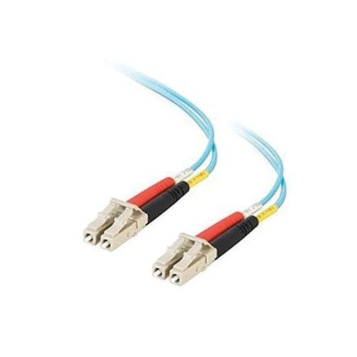 Quiktron Fiber Jumper Cable, Duplex, LC to LC, 10 Gb, 1 M