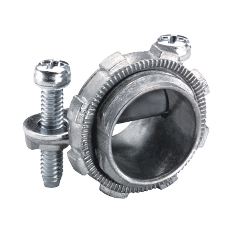 Twin Screw Cable Connector, Die Cast Zinc, for Non-Metallic Cable and SJO Cord, 1/2 in.