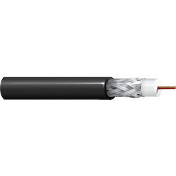 RG6U-P-95-FT-BK-B-TC-RBED Coax, Bare Copper, Black Low Smoke PVC Jacket, Plenum