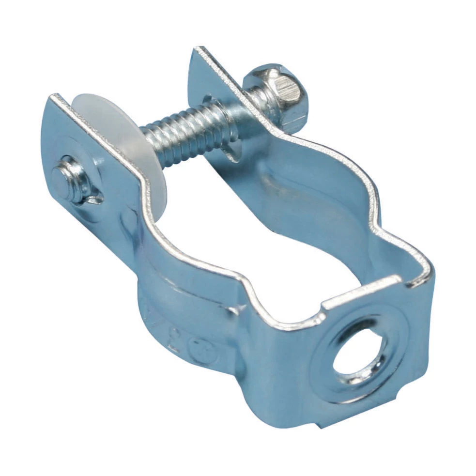 Bolt Close Conduit/Pipe Clamp, Retained Bolt and Built-In Nut, Size 1