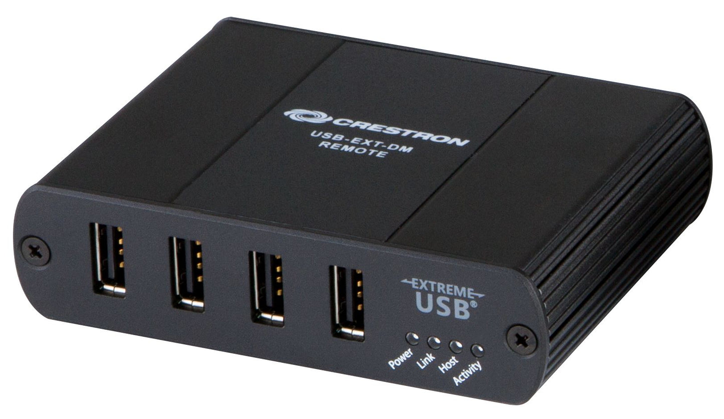 USB over Ethernet Extender with Routing, 4-Port Device Module-6506401