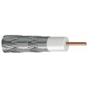 RG6 Coax Satellite Cable, Quad Shield, Non-Plenum