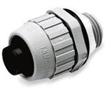 Liquid Tight Connector, Nylon, Straight, Gray, 3/4 in.