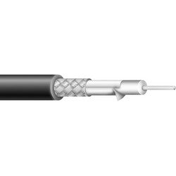 RG6U Plenum Coaxial Cable, Flexguard PVC/FEP Jacket/Insulation, Flexfoil + 80 pct. Aluminum Braid