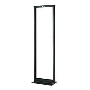 2-Post Rack, Aluminum, 52 RU, #12-24 Threaded, 8 ft. H x 19 in. W, Black