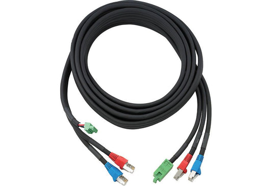 Triamese cable for New Isys 12", 15", and 17" Touchpanels; 9 ft, Black