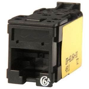 Clarity Cat 6a High Density Jack T568A/B, Black