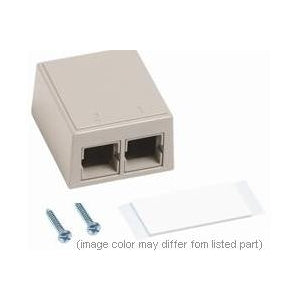 M102 Type Surface Mount Box, dual port ivory