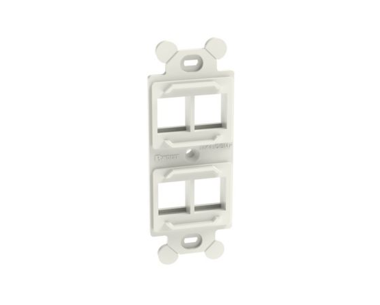 NetKey Module Frame Faceplate, 4-Port, Off White