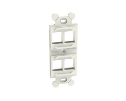 NetKey Module Frame Faceplate, 4-Port, Off White