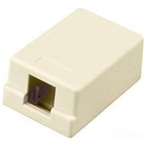 Versatap Surface Mount Box, 1-Port, Ivory