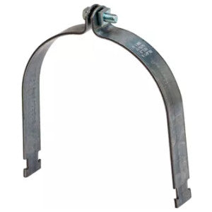 Zinc Plated Steel 2-Piece Pre-Assembled Rigid/IMC Conduit Clamp, 3 in.