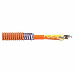 Interlock Armored Premises Fiber Cable, Tight Buffered, Plenum