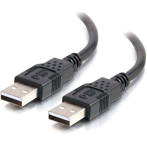 2m USB 2.0 A Male to A Male Cable - Black (6.6 ft)