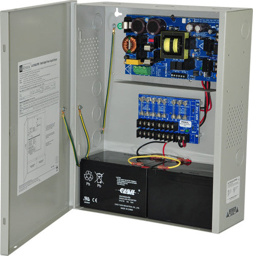 Power Supply/Charger, Eight Fused Outputs, 24VDC at 10A, BC400 Enclosure