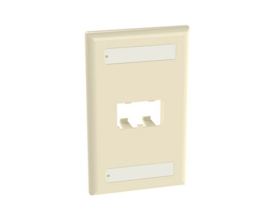 Mini-Com Classic Series, 1 Gang, Vertical Faceplate, 2-Port, Electric ...