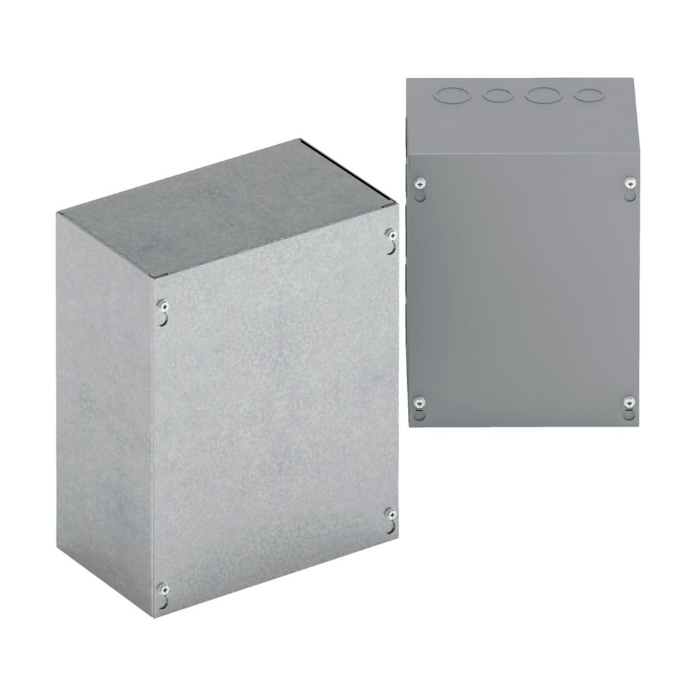 NEMA 1 Galvanized Steel Screw Cover Junction Box