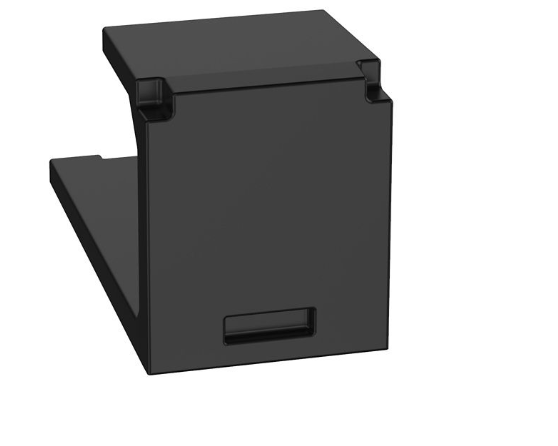 Mini-Com 1-Port Blank Module, Black