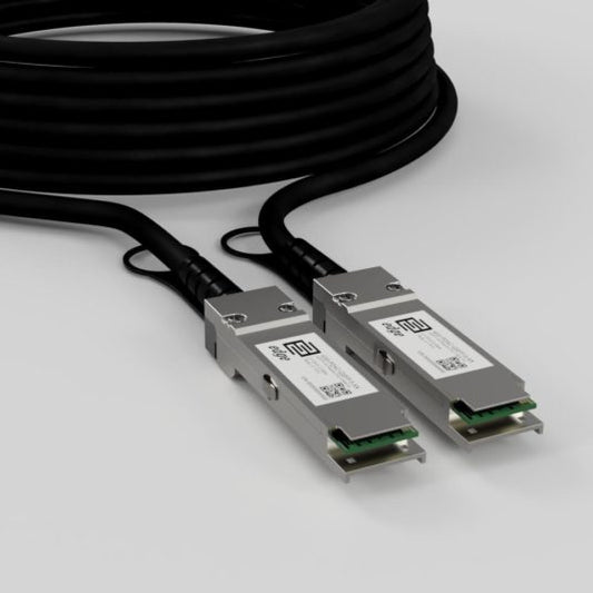 40 Gigabit direct attached copper cable (40 cm, QSFP+).