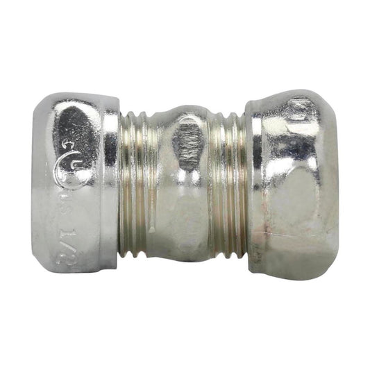 Compression Coupling, Zinc Plated Steel, EMT Conduit, 1 in.