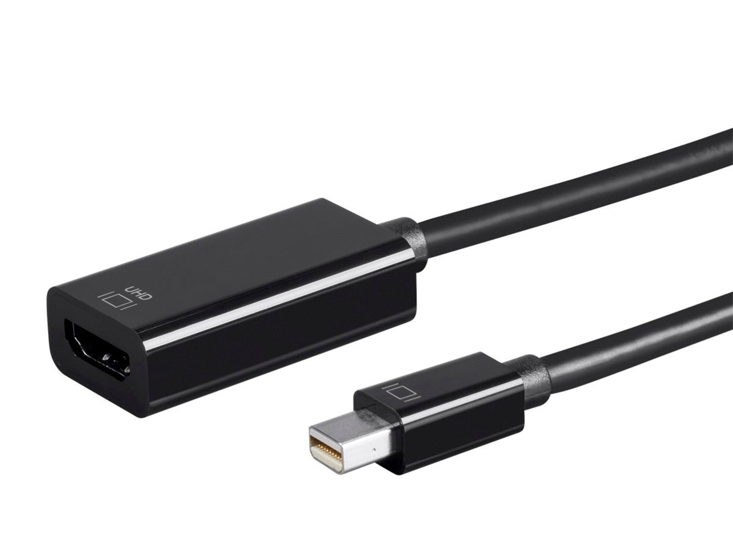 Mini DisplayPort 1.2a to 4K at 60Hz HDMI Active UHD Adapter, Black