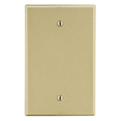 Wallplate, 1-Gang, Box Mount Blank, Ivory