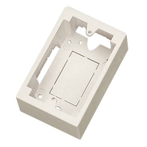 Surface Mount Box, Single Gang, 2" deep, Fog White