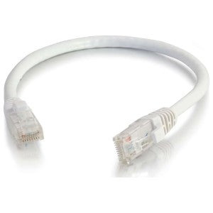 Cat 6A, 26 AWG U/UTP, Stranded, Snagless, RJ-45 to RJ-45, Ethernet Network Patch Cable 3 ft., White