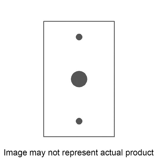 1-gand, 5/8 round telehphone opening thermoplastic wallplate