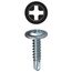 Self Drilling Screw, Phillips Wafer Head, Zinc Plated Steel, No. 8 x 1/2 in., Pack of 100