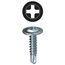 Self Drilling Screw, Phillips Wafer Head, Zinc Plated Steel, No. 8 x 1/2 in., Pack of 100