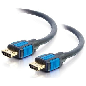 HDMI Cable, High Speed, Male to Male, 4K at 60 Hz Res, 30 Volt, 28 AWG Tinned Copper, 10’, Black