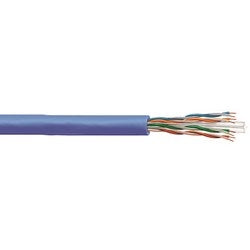 Category 6 U/UTP Cable, plenum, blue jacket, 4 pair count, 1000 ft (305 m) length