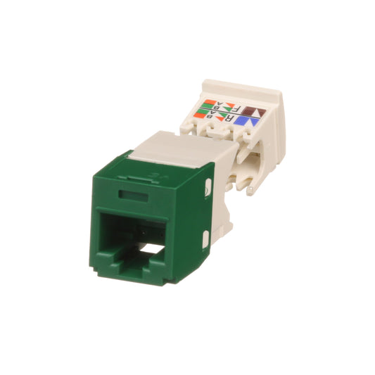 Mini-Com TX6 PLUS TG Style UTP Jack Module, Green