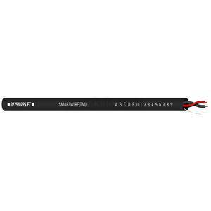 18 AWG 2 Conductor Non-Shielded Plenum Black Jacket