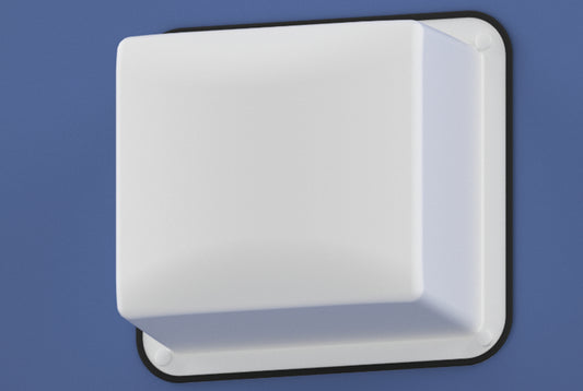 Universal Wi-Fi Access Point & Antenna Vanity Cover-white