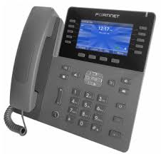 FortiFone VoIP phone with Bluetooth interface, PoE and 10/100/1000 LAN and PC connections