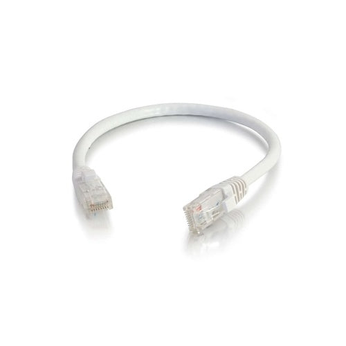 Cat 6A, 26 AWG U/UTP, Stranded, Snagless, RJ-45 to RJ-45, Ethernet Network Patch Cable 1 ft., White