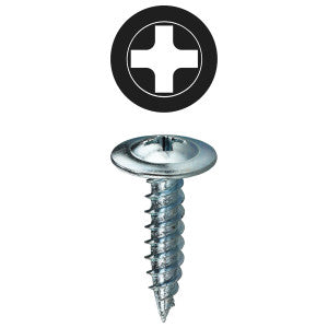 K-Lath Metal Piercing Screws, Phillips Wafer Head, No. 8 x 1-5/8 in., Pack of 100