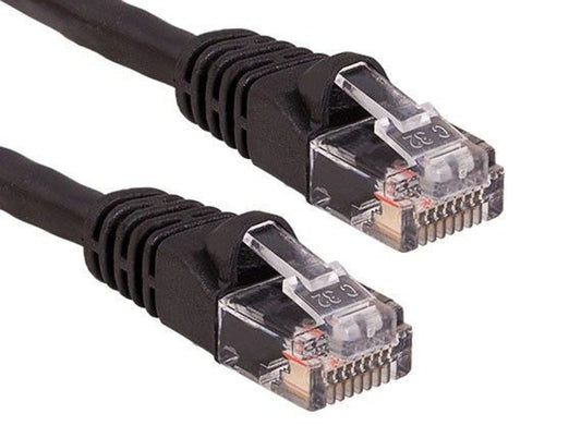 Cat 6A, 26 AWG UTP, Stranded, Copper Patch Cord 25 ft., Black