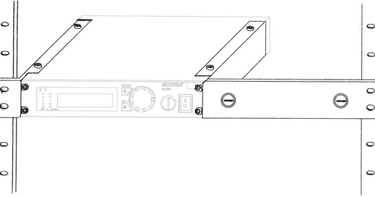 Single rack mount kit includes rack hardware for 1 ULX receiver.