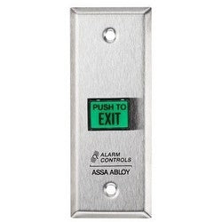 Green Illuminated Push Button, Momentary Switch