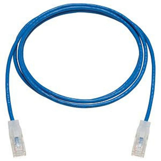 Cat 6A Copper Patch Cable, 28 AWG, RJ-45, 5 ft., Blue