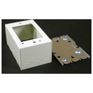 Steel Raceway Extra Deep Switch and Receptacle Box, 1-Gang